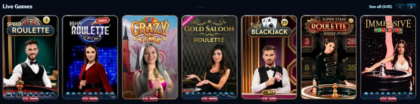 taroom casino live